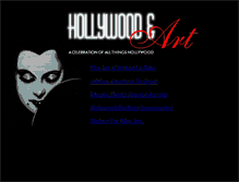 Tablet Screenshot of hollywoodandart.com
